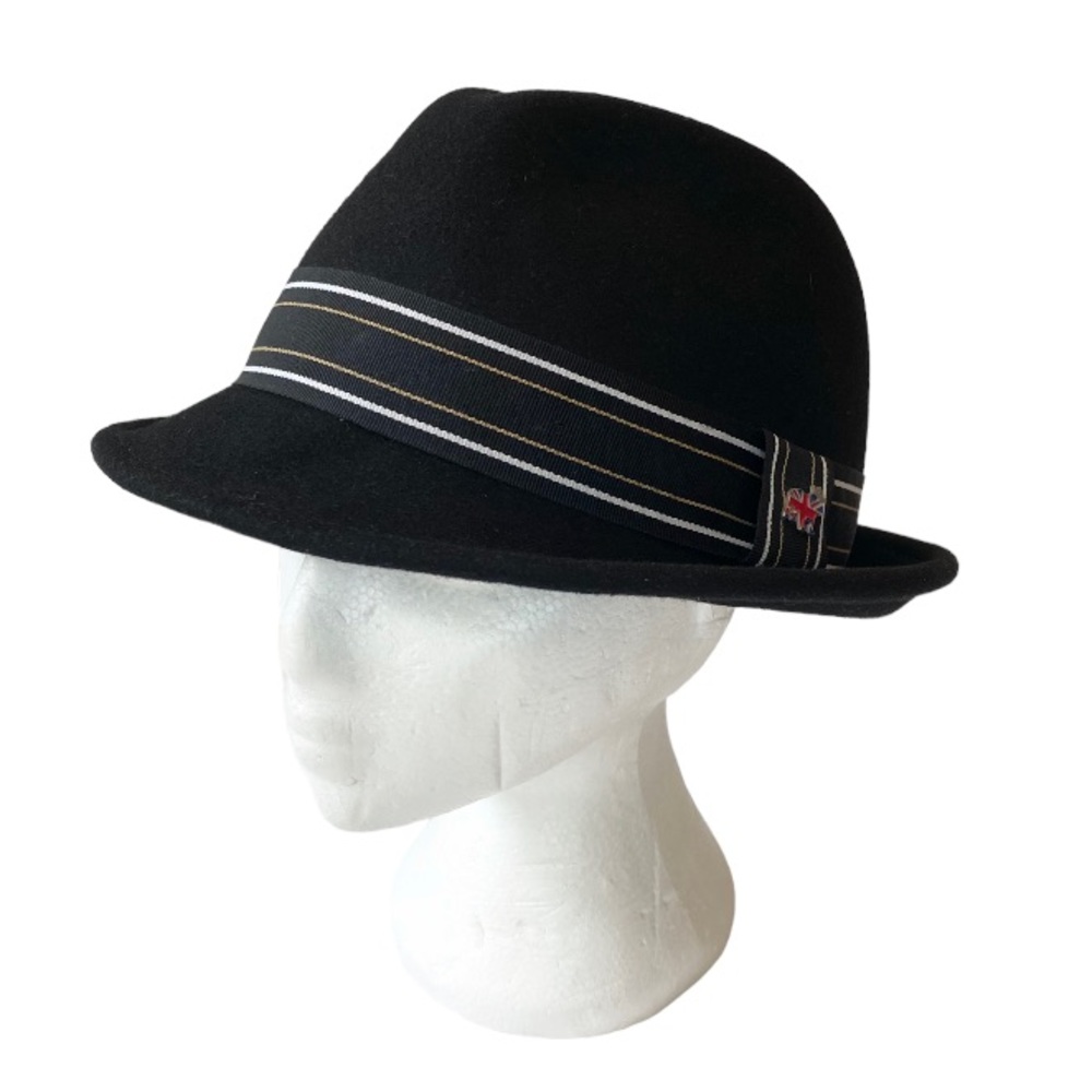 Urban Outfitters 1773 Dexter Black Felted Wool Fedora Hat